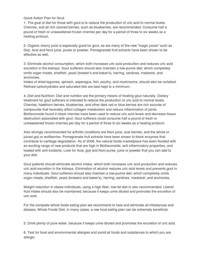 Gout PDF Gout Whole Grain