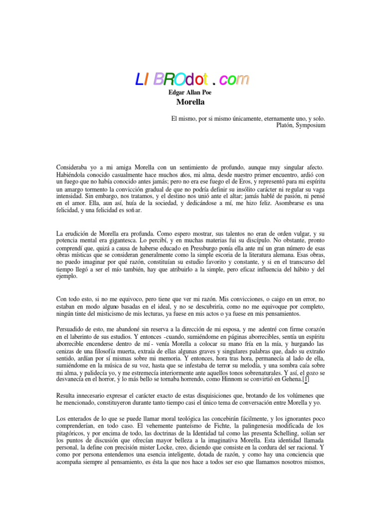 Edgar Allan Poe Morella.pdf Edgar Allan Poe Alma