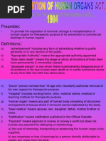 Transplantation of Human Organs Act, 1994