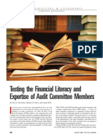 Testing The Financial Literacy PDF