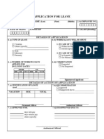 CSC Application Leave Form