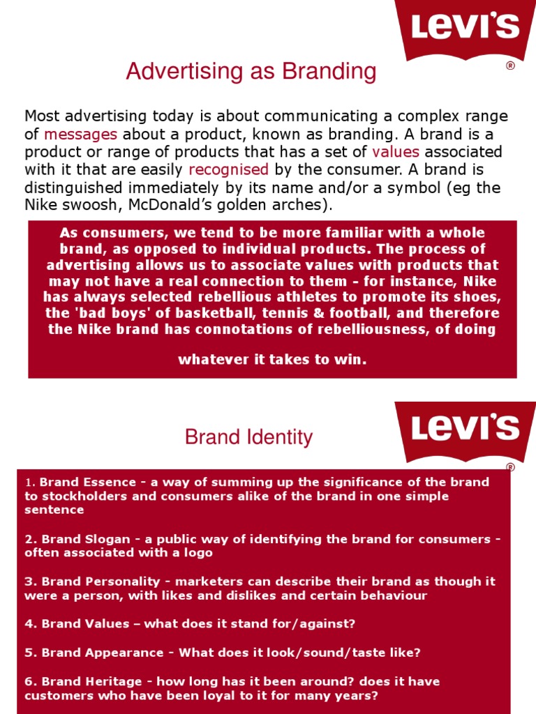 levi's brand identity