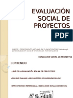 Evaluacion Social de Proyectos