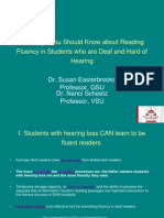 10 Things You Should Know About Reading Fluency in Students Who Are Deaf and Hard of Hearing