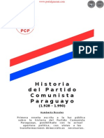 HISTORIA DEL PARTIDO COMUNISTA PARAGUAYO - 1928 a 1990 - HUMBERTO ROSALES - PARAGUAY - PORTALGUARANIi