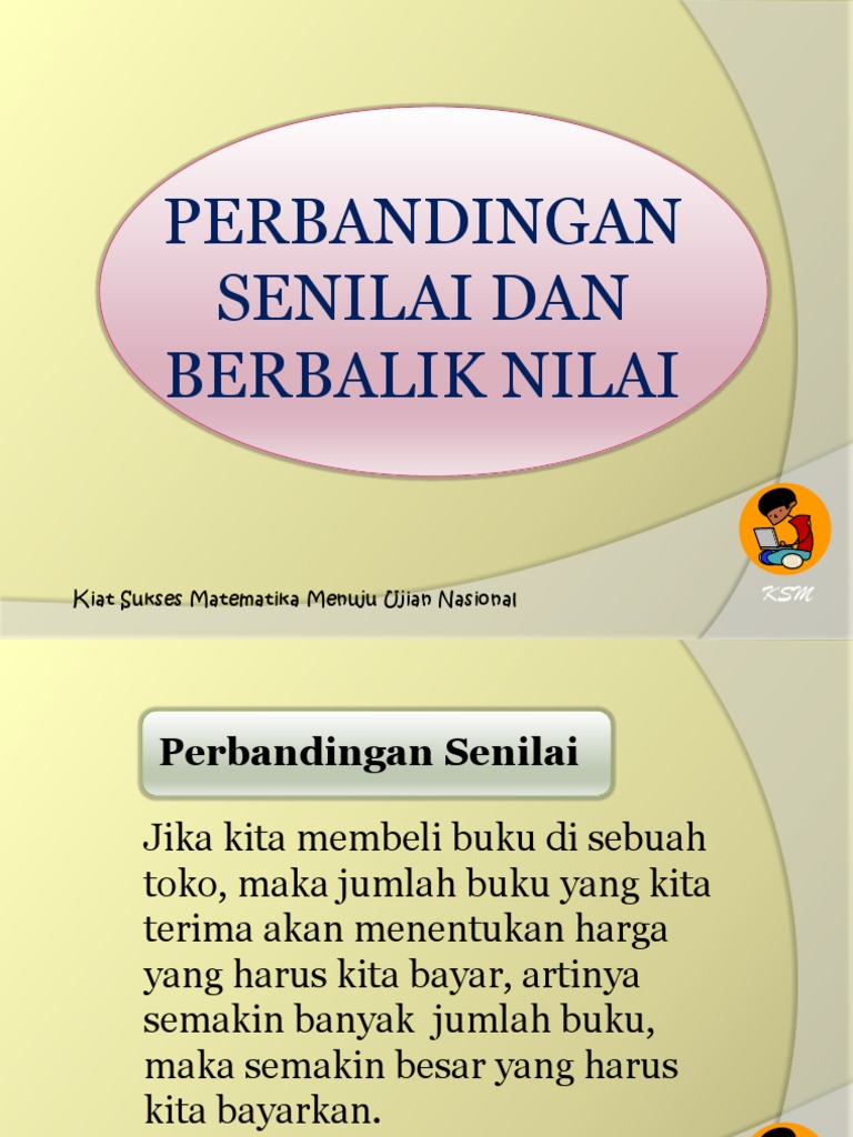 Contoh Soal Dan Pembahasan Perbandingan Senilai Dan