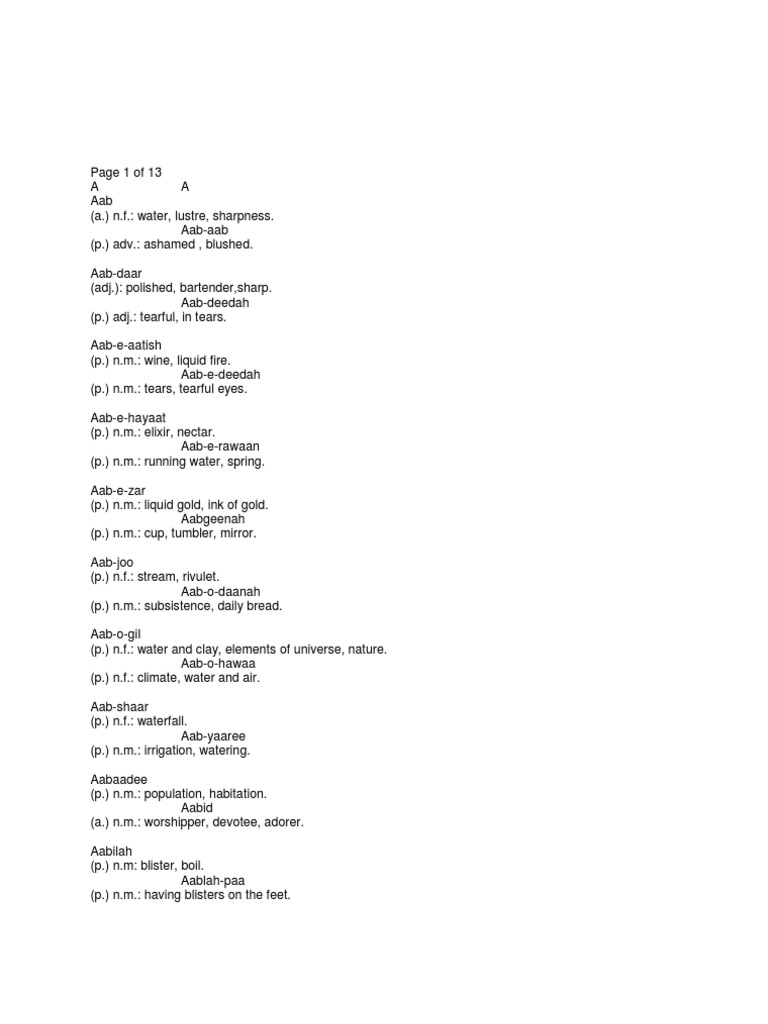 Urdu English Dictionary Miracle