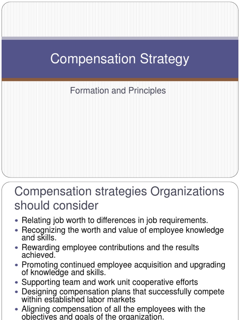Starbucks Strategic Compensation Overview | PDF | Starbucks | Employment