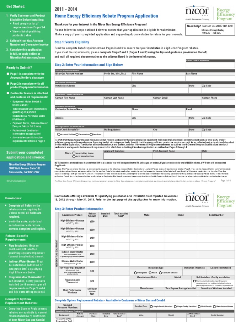 Nipsco Furnace Rebate Forms