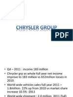 Chrysler in 2012 Post Strategic Alliance