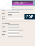 Host Family Application