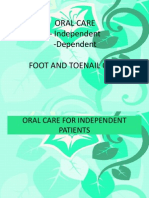 Oral Care - Dep and Indep - Foot and Toenail Care