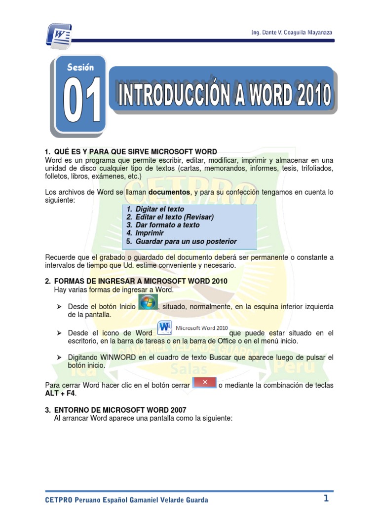 Curso Practico de Microsoft Word 2010 | PDF | Point and Click ...