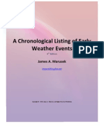 A Chronological Listing of Early Weather Events