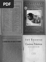 365 Recetas de Cocina Practica Cocina Espa Ola Recetario Antiguo