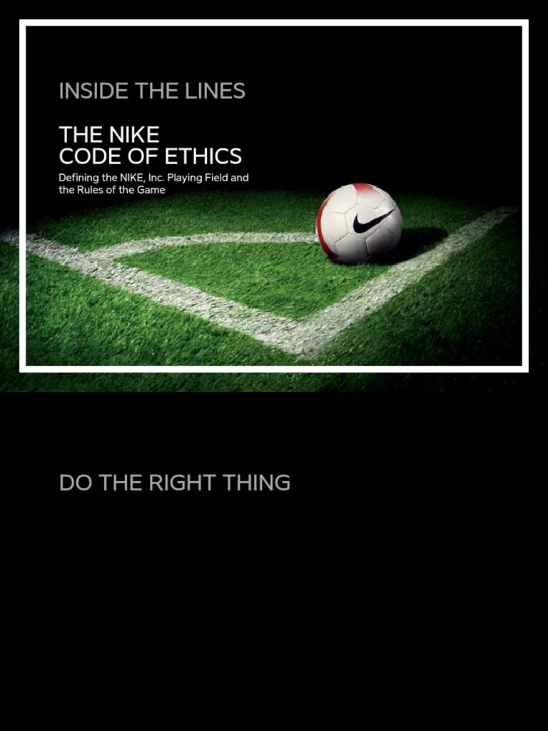 22 Nike Code of Ethics PDF Competition Law Insider Trading