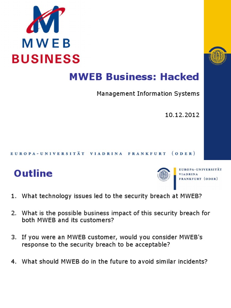 mweb business hacked case study