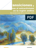 Transiciones y alternativas al extractivismo en la región andina.