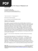 Ostrich Nominalism or Mirage Realism