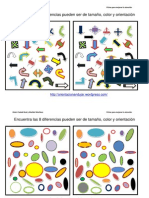 Diferencias Entre Conjuntos Orientacion Tamano y Colores Fichas 1 10