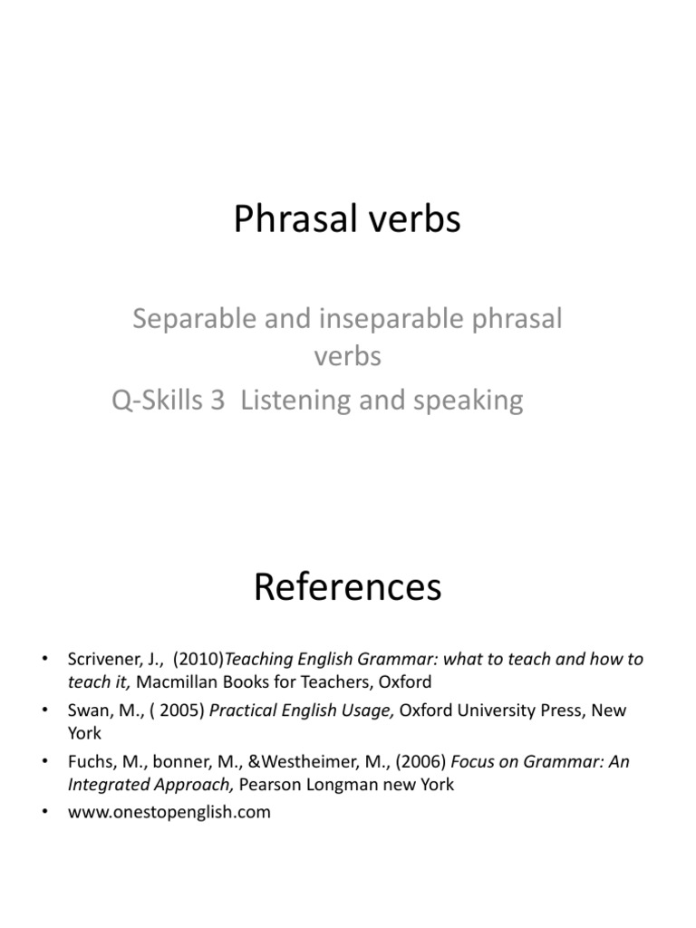 Understanding Phrasal Verbs in English | PDF | Phrase | Object (Grammar)