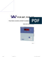 FCR 06T, FCR 12T: Power Factor Correction Controller For Unbalanced Systems User and Service Manual