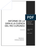 Informe de La Gira A La Cuenca Del Río Curundú