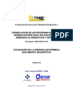 Utilizacion de La Energia Geotermica Documento Descriptivo