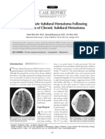 Bilateral Acute Subdural Hematoma Following