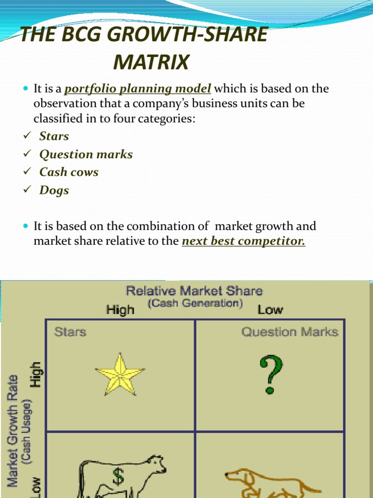 Understanding the BCG Growth-Share Matrix | PDF | Microeconomics ...