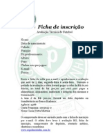 Ficha de Inscrição Avaliações SE Palmeirinha