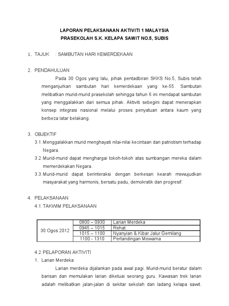 Laporan Prasekolah 2012  PDF