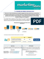 MKT Data Perfil Del Usuario de Redes Sociales 2010