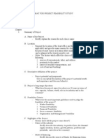 Format For Project Feasibility Study2 Revised