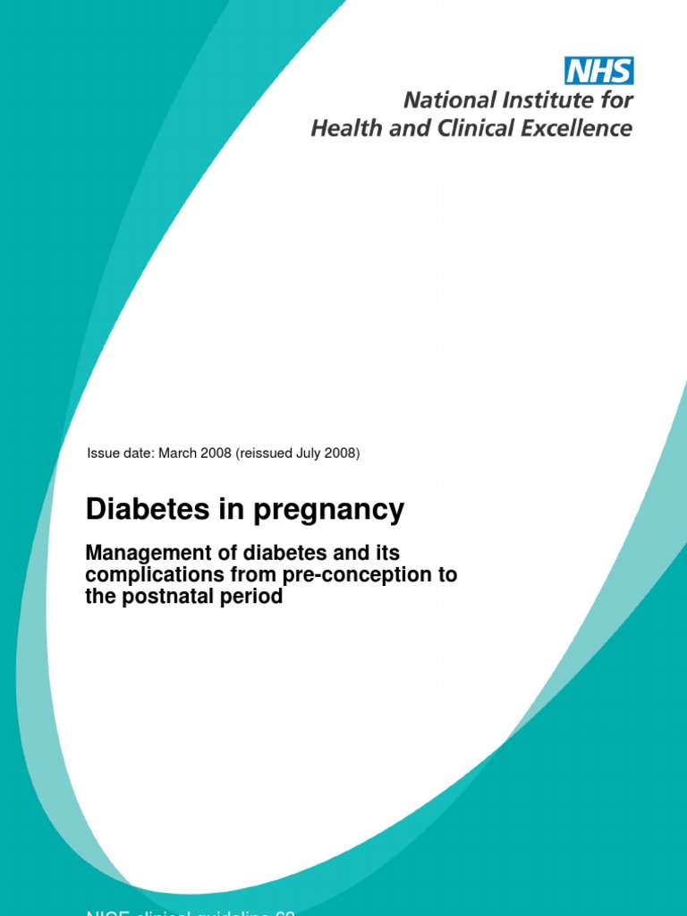 Diabetes in Pregnancy Guideline NHS | PDF | Gestational Diabetes ...