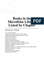 Appropiate Technology Library, Index of Chapters