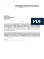 Whether the way state delivers services is redefined concomitantly with changes in the society that are mediated by ICT? : A case of supply chain management of Public Distribution System operations in the Chhattisgarh state of India