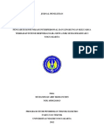 Pengaruh Komunikasi Interpersonal Dan Lingkungan Keluarga Terhadap Intensi Berwirausaha Siswa Smk Muhammadiyah 3 Yogyakarta