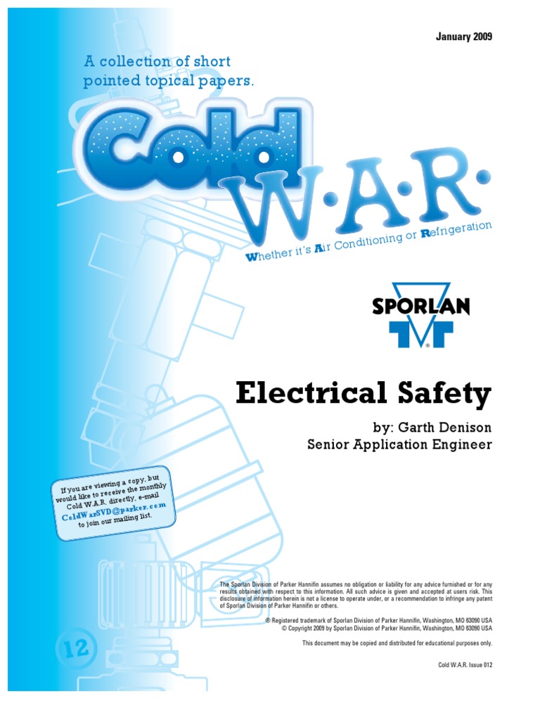 ColdWAR January 2009 Electrical Safety | PDF