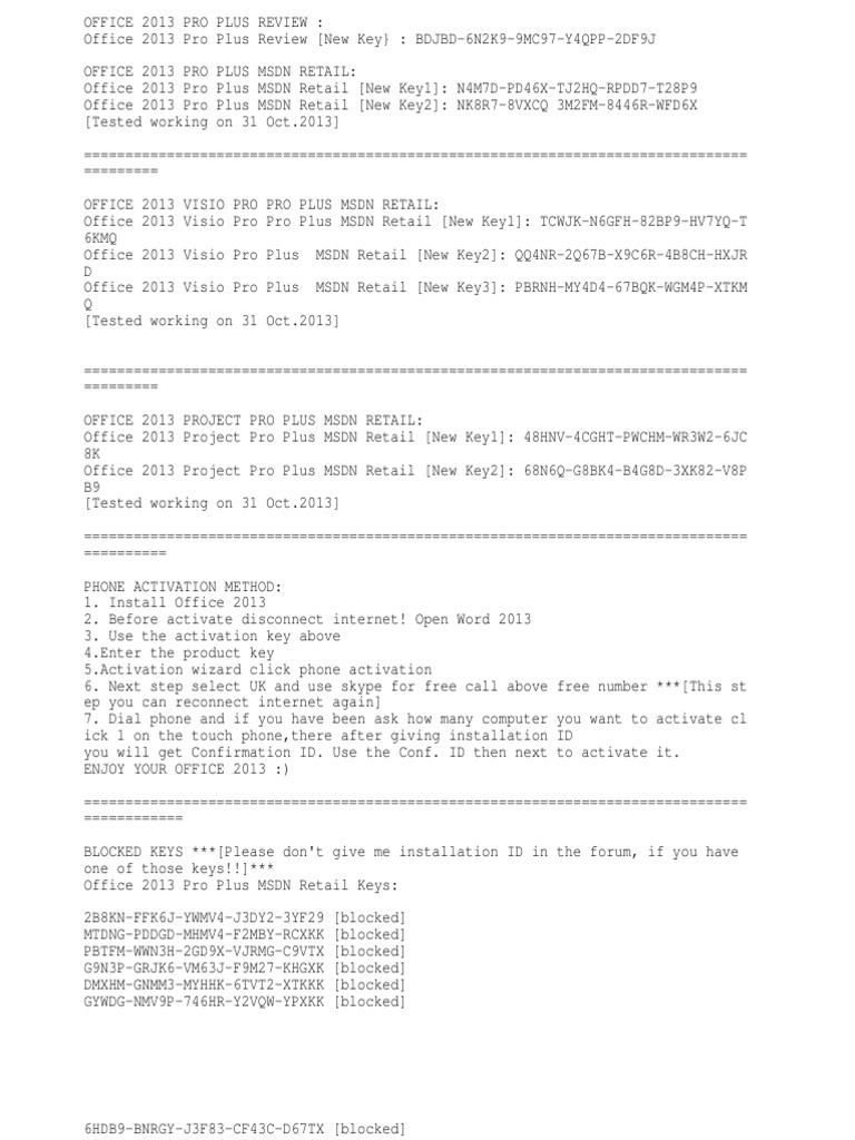 Microsoft Office 2013 Activation Keys Pdf Microsoft Office 2013 Intellectual Works