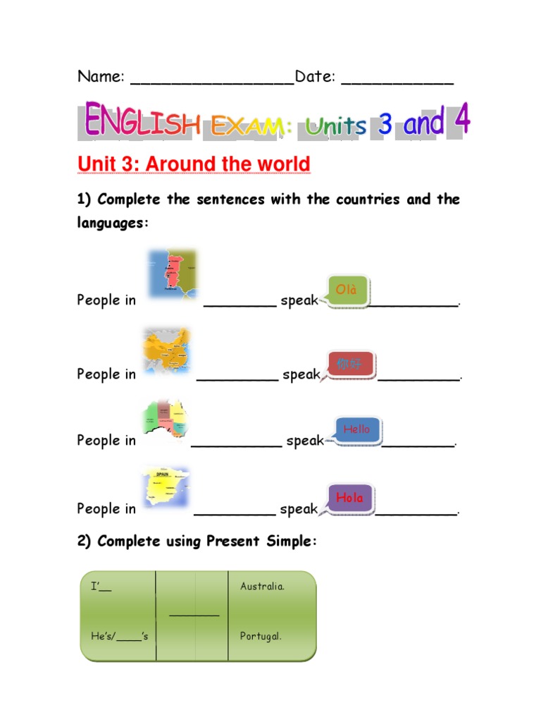 Language and Geography Learning Activities | PDF | Foreign Language ...