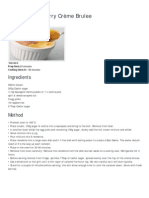 Recipes Creme Brulee