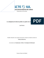 PD-As Contingencias Do Discurso Politico No Contexto Da Sociedade Em Rede