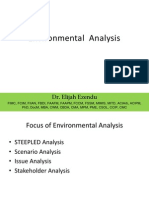 Environmental Analysis: Dr. Elijah Ezendu