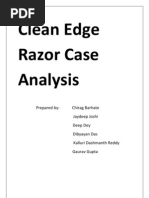 Download Clean Edge Razor Case Analysis_Group 7 by Deep Dey SN125881842 doc pdf