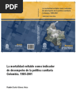 La mortalidad evitable como indicador de desempeño colombia 85-2001