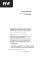 Teoría crítica de la tecnología