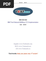 Sample Exam For IBM/Netcool/Omnibus..