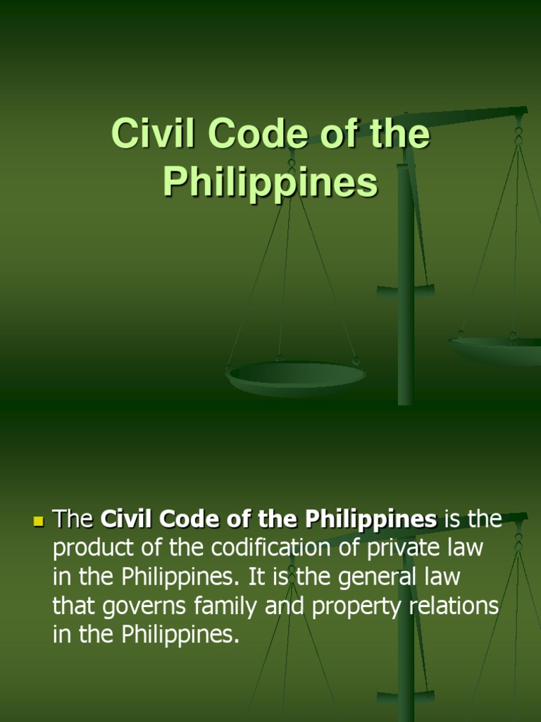 Civil Code of The Philippines Obligation and Contract PDF Common