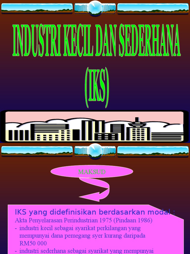 Bab 5 Industri Kecil Dan Sederhana | PDF